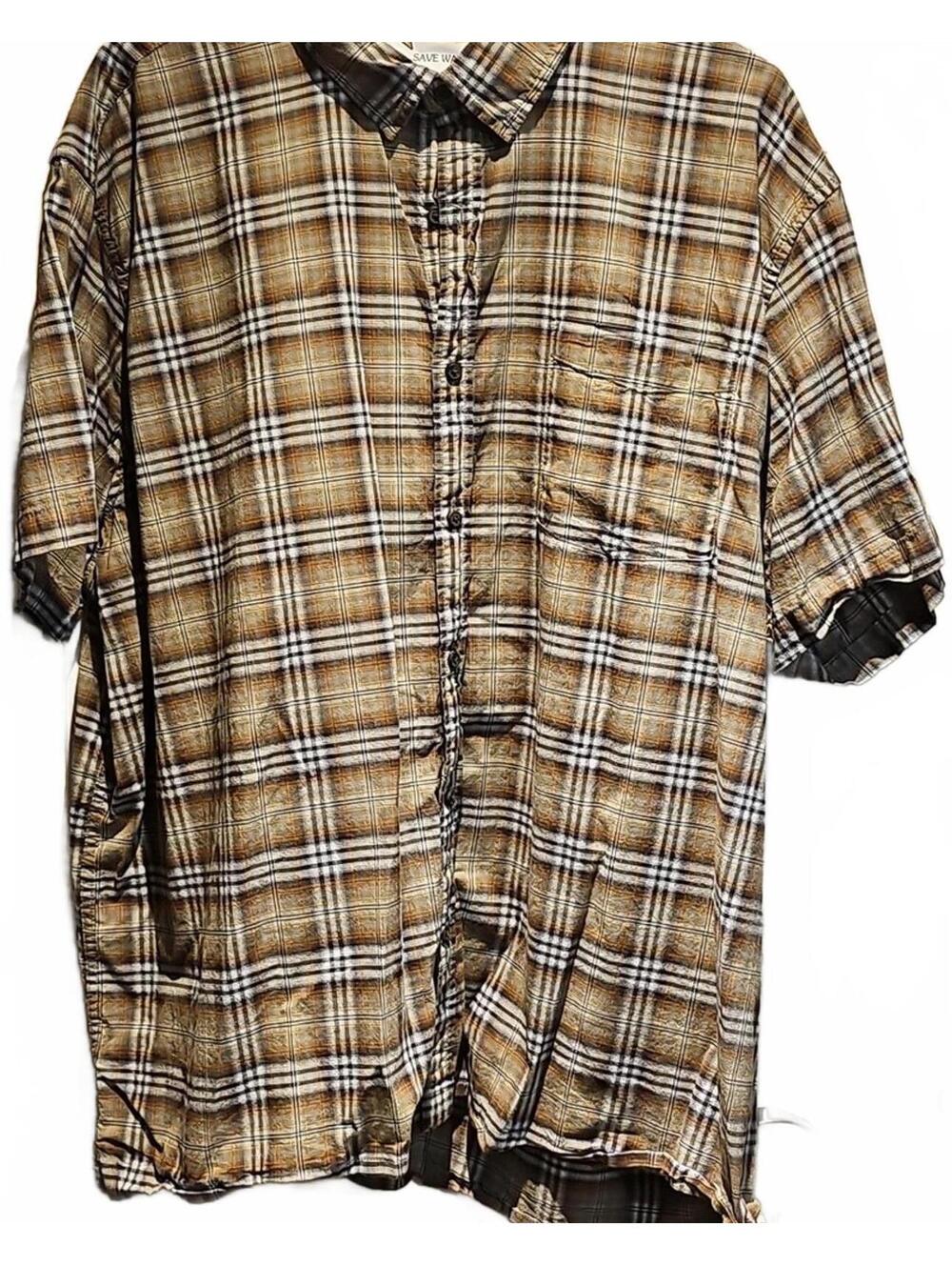 Mutual weave Men’s button Down shirt 4XL